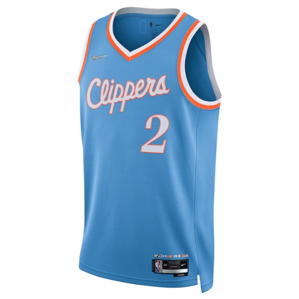 Men's Los Angeles Clippers Kawhi Leonard #2 Blue 2021 Diamond Swingman Jersey - City Edition-Pro Kit Vault | Brand New 26/27 Sports Jerseys